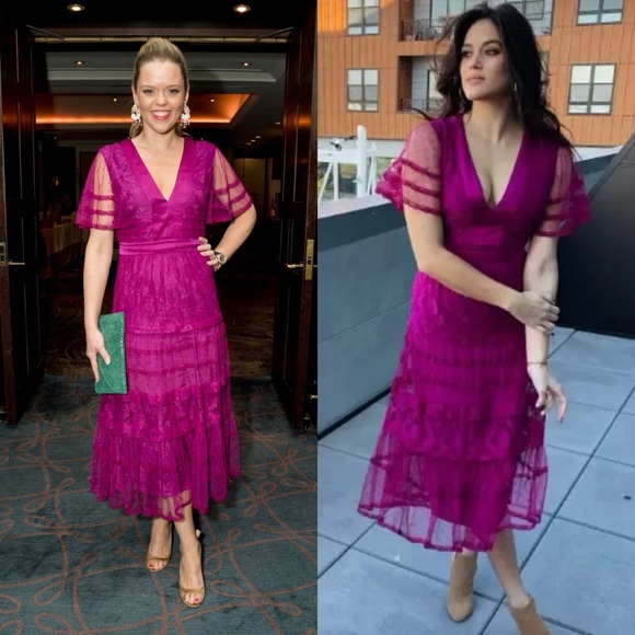 Temperley London Dresses & Skirts - Temperley London Magenta Midi Dress